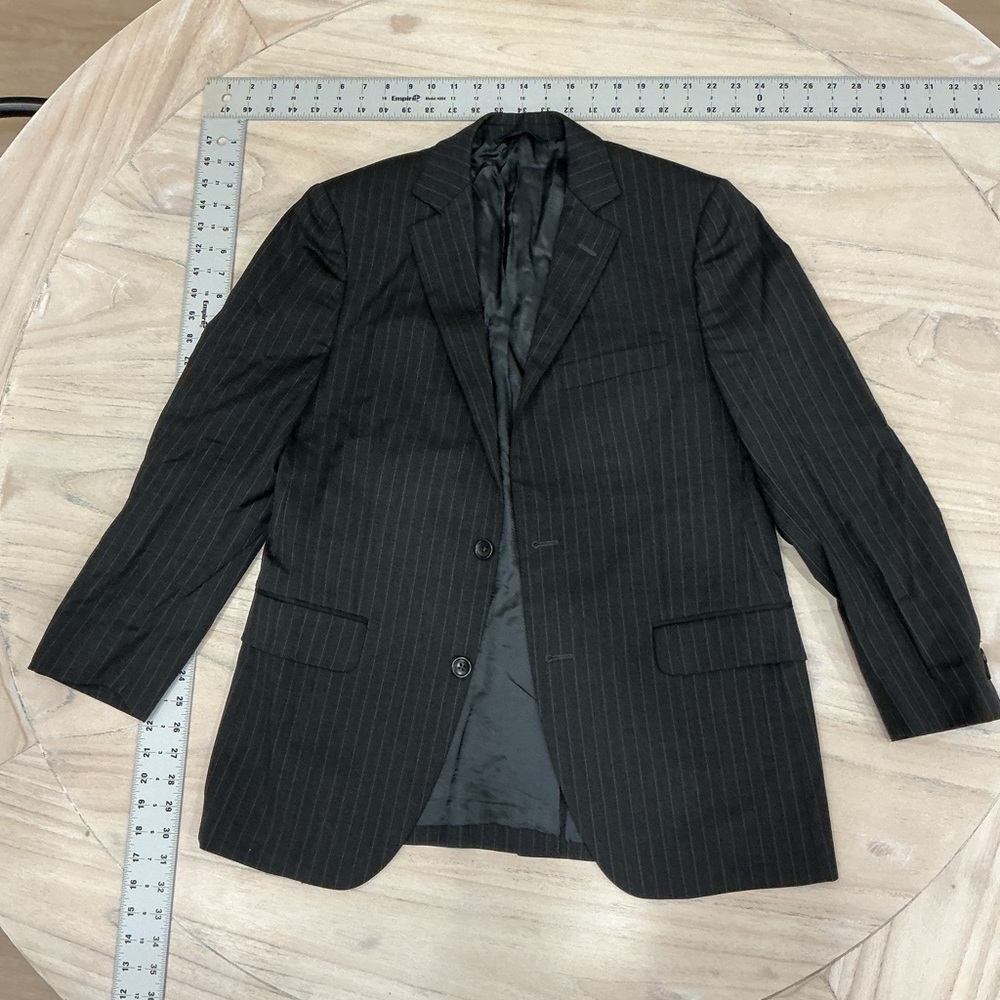 Brooks Brothers charcoal Pinstripe Blazer